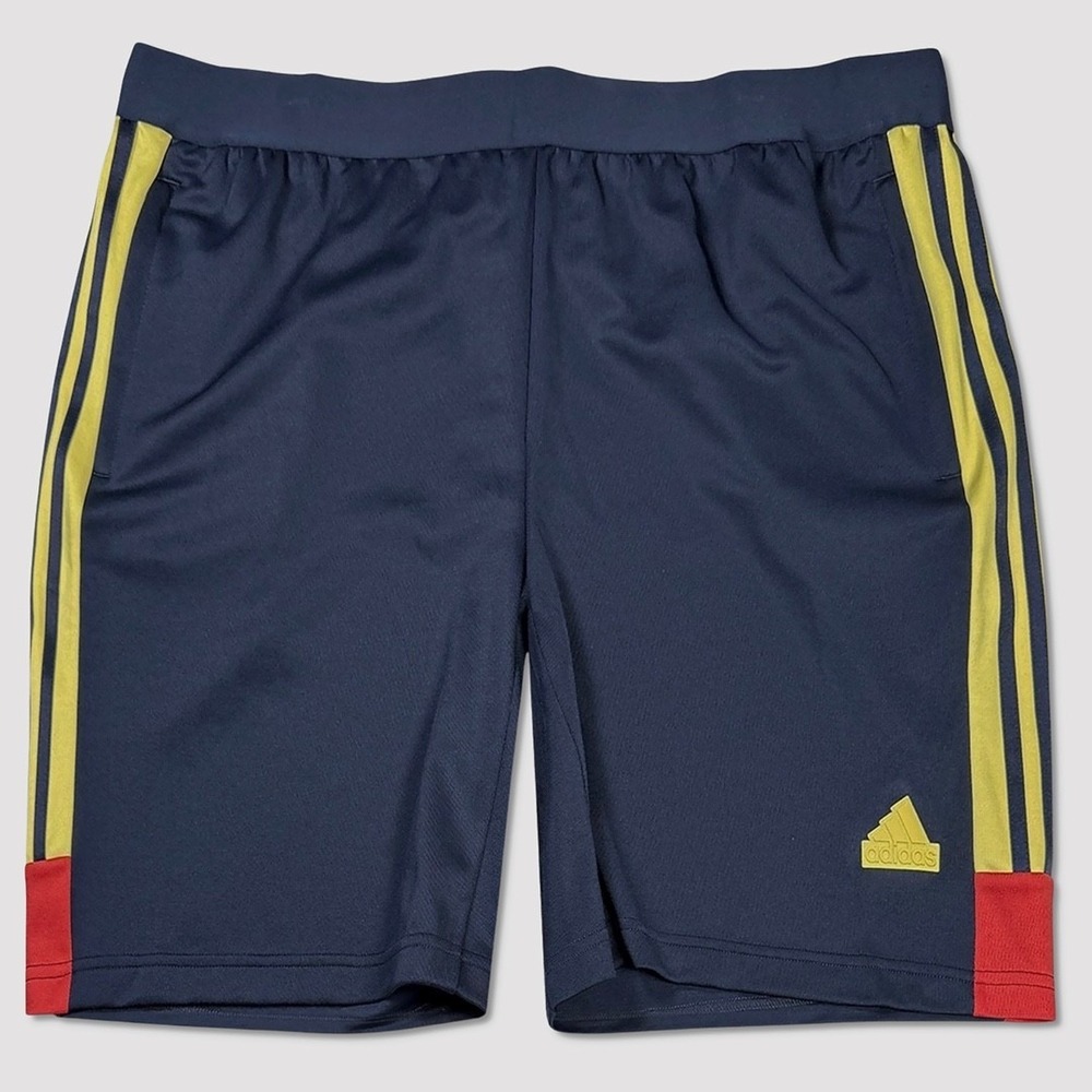 Mens Adidas Tiro Nations Pack Shorts - NWT Size 2XLT Navy Blue - #49002-H2